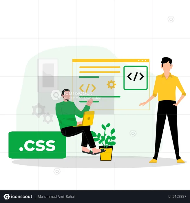 Best Web Developers working together Illustration download in PNG ...