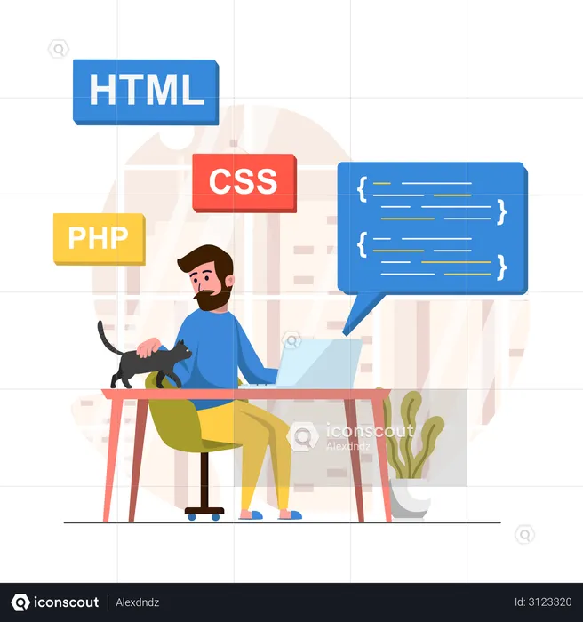 Web development  Illustration