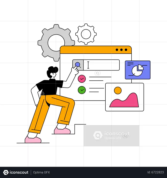 Best Web Development Illustration download in PNG & Vector format