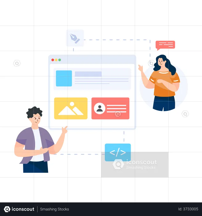 Web Development  Illustration