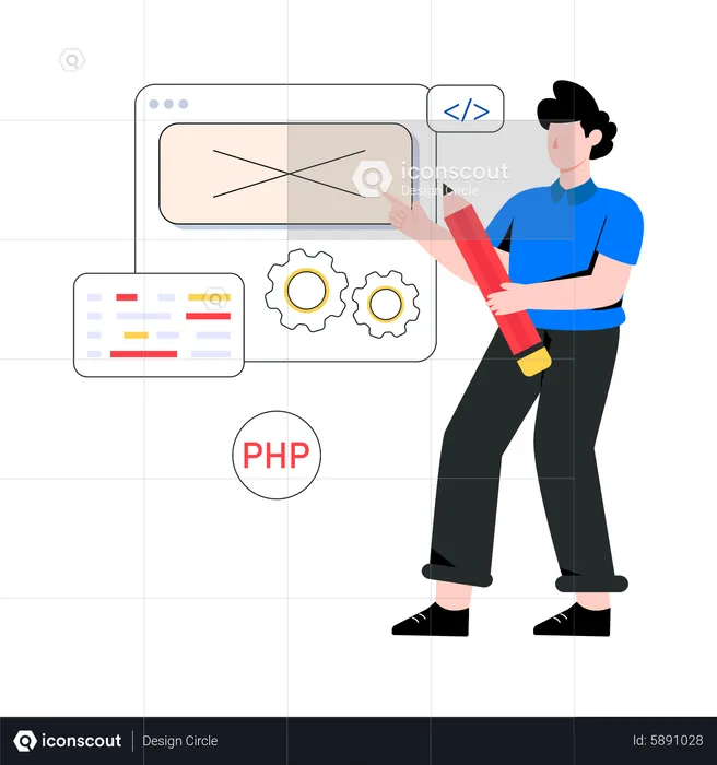 Web Development  Illustration