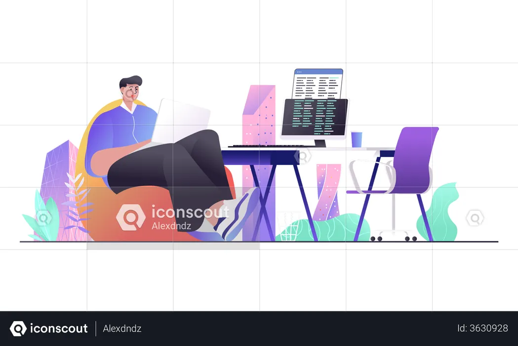 Web Development  Illustration