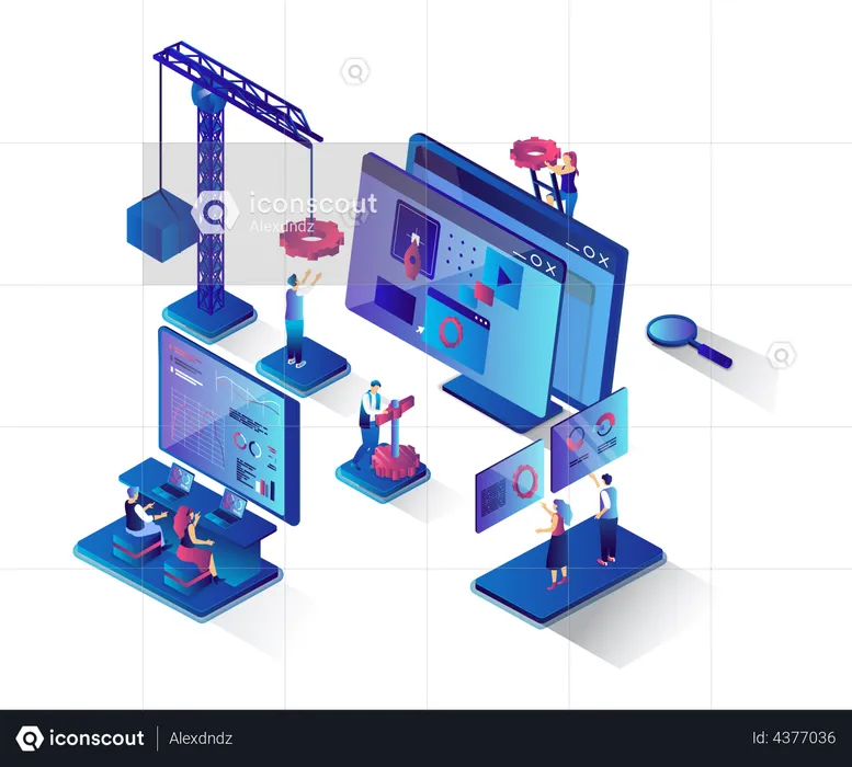 Web Development  Illustration