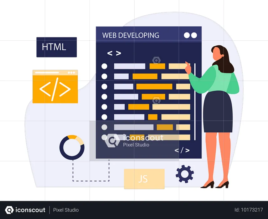 Web Development  Illustration