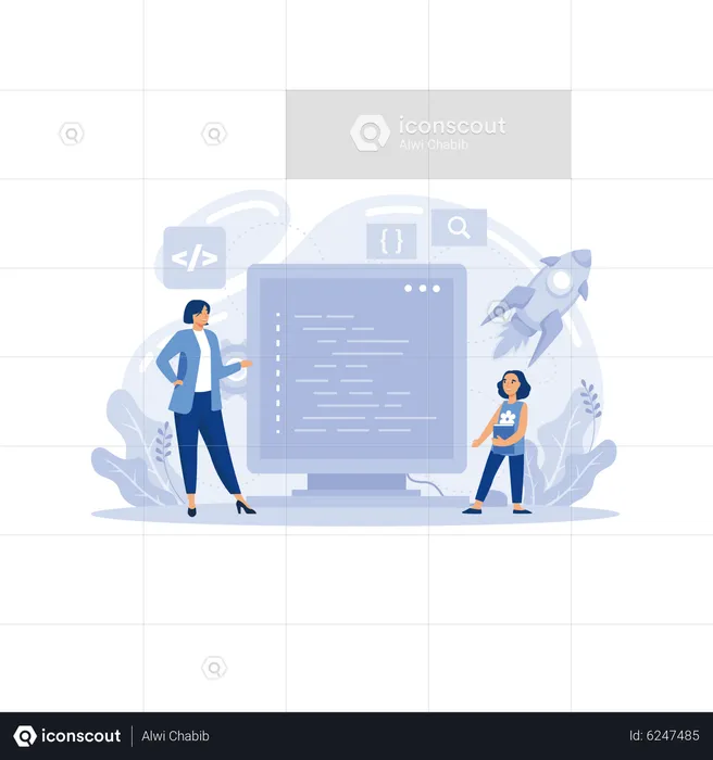 Web Development  Illustration