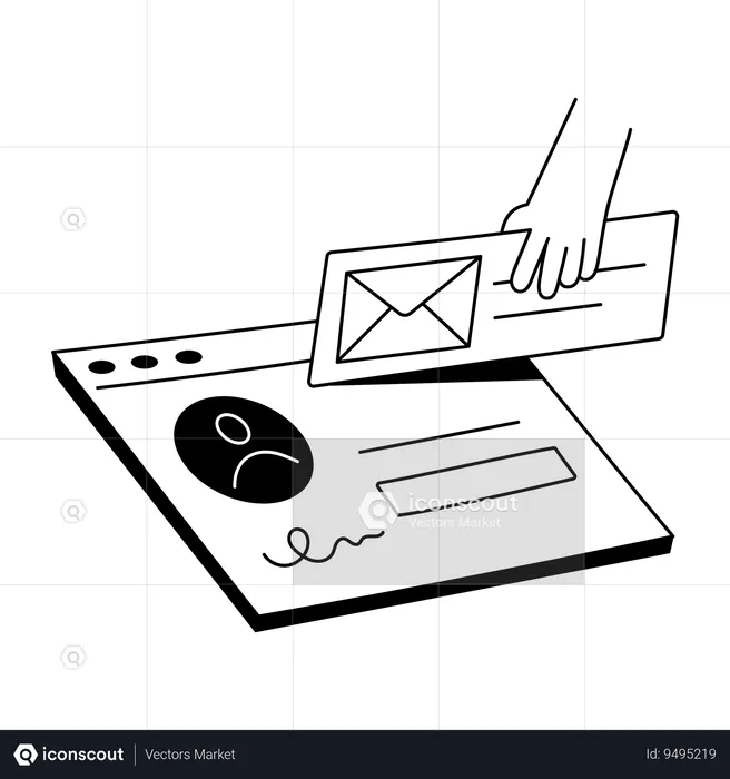 Web Email  Illustration