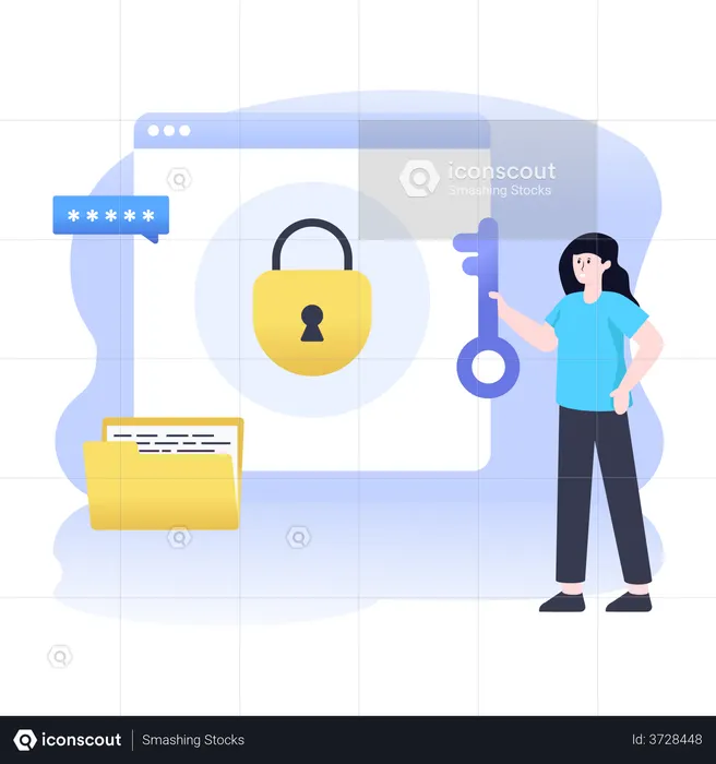 Web Encryption  Illustration
