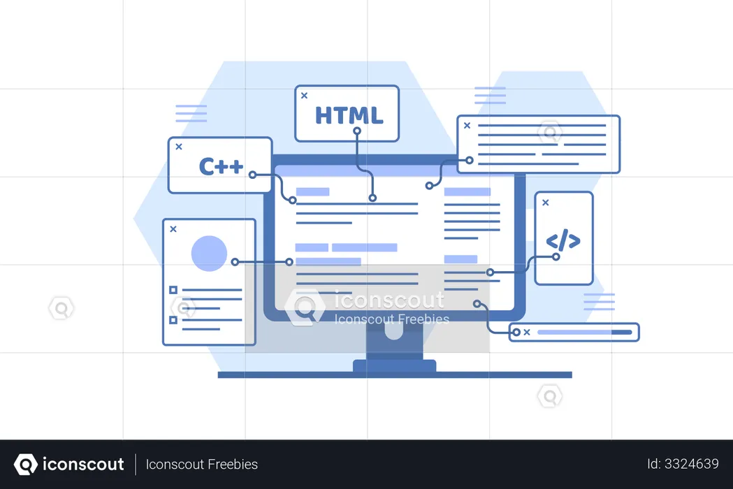 Web Entwicklung  Illustration