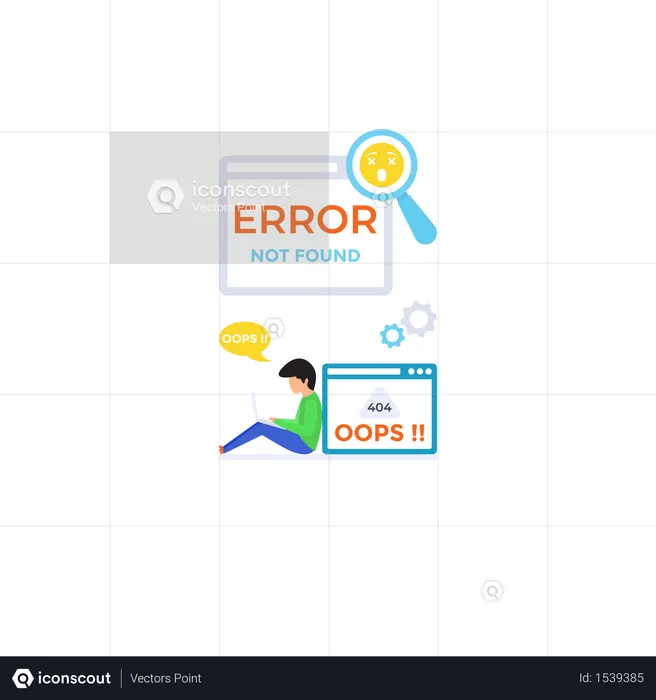 Web Error  Illustration