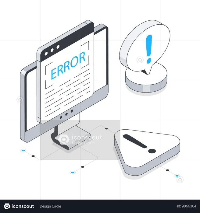 Web Error  Illustration