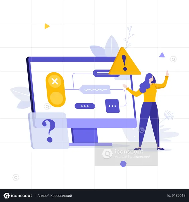Web Error  Illustration
