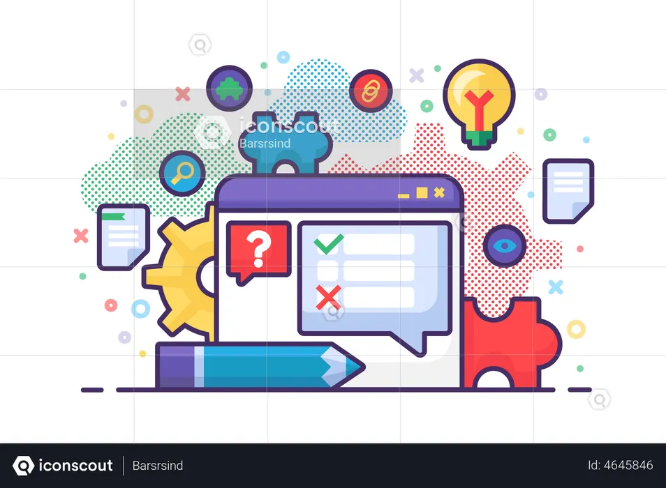 Web-Formular  Illustration
