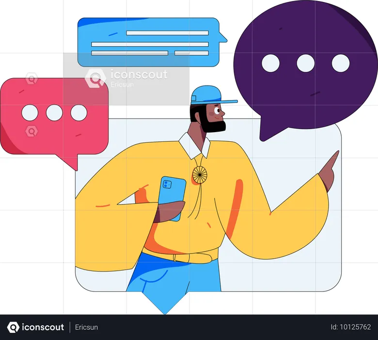 Web Interaction  Illustration