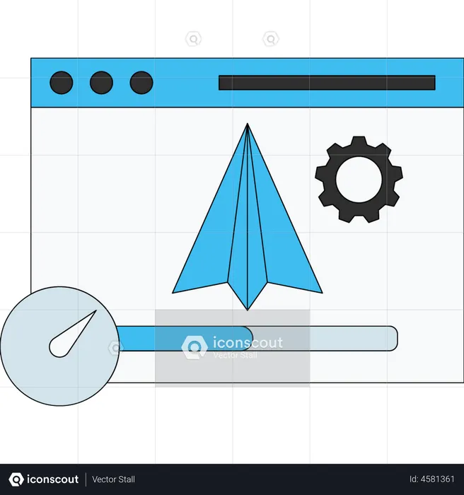 Web-Leistung  Illustration