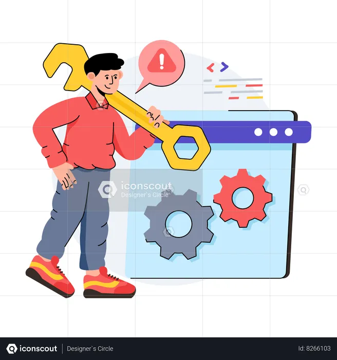 Web Maintenance  Illustration