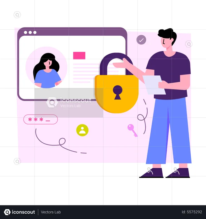 Web Profile Security  Illustration