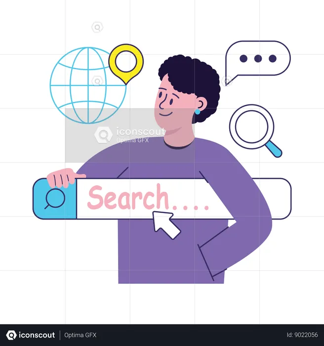 Web Search  Illustration