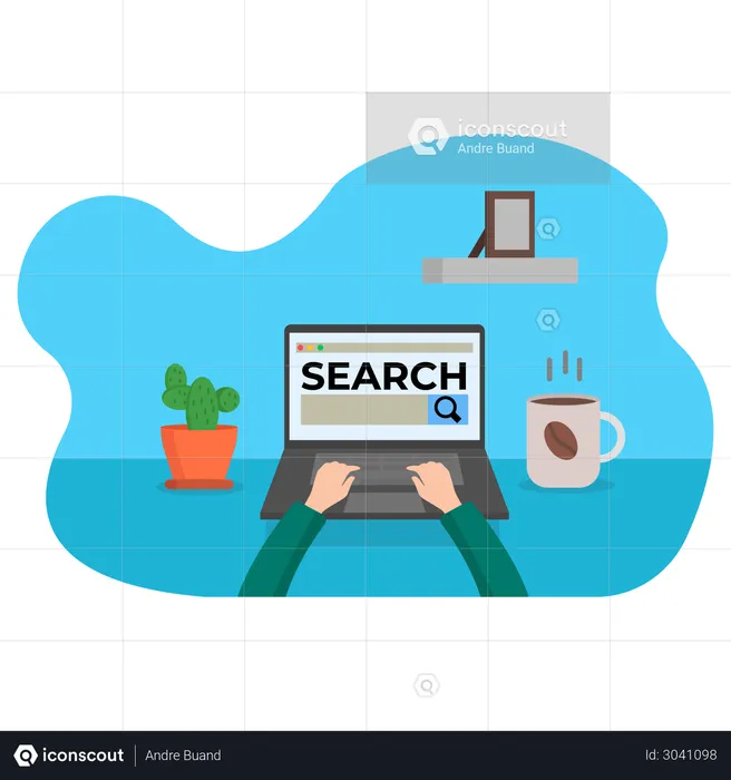 Web search  Illustration