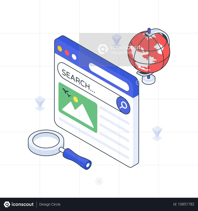 Web Search  Illustration