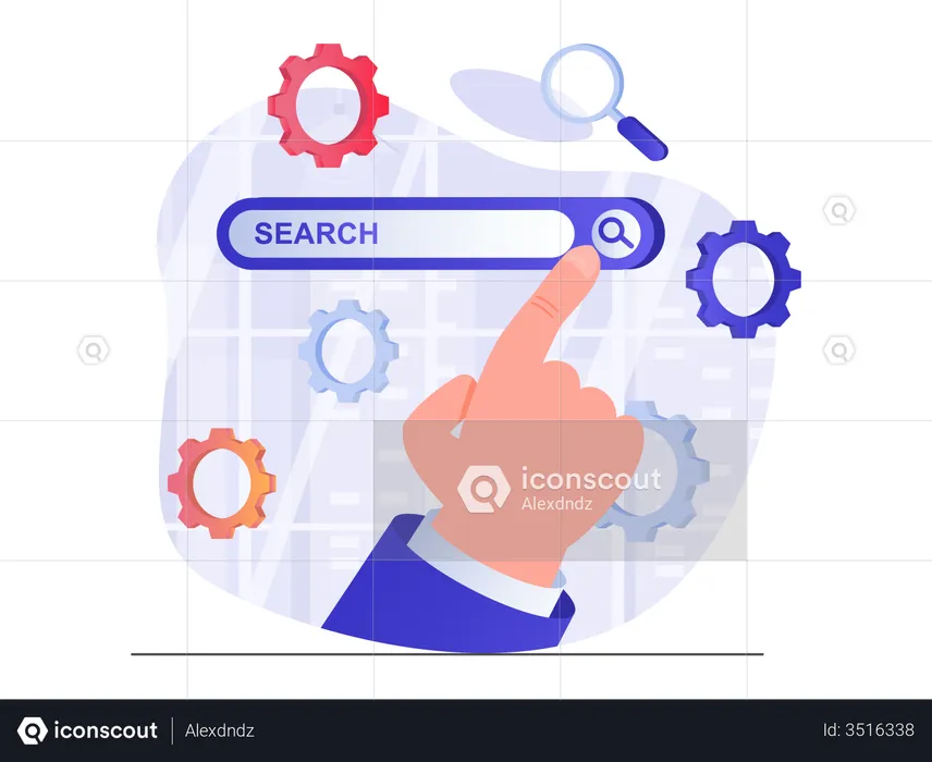 Web search optimization  Illustration