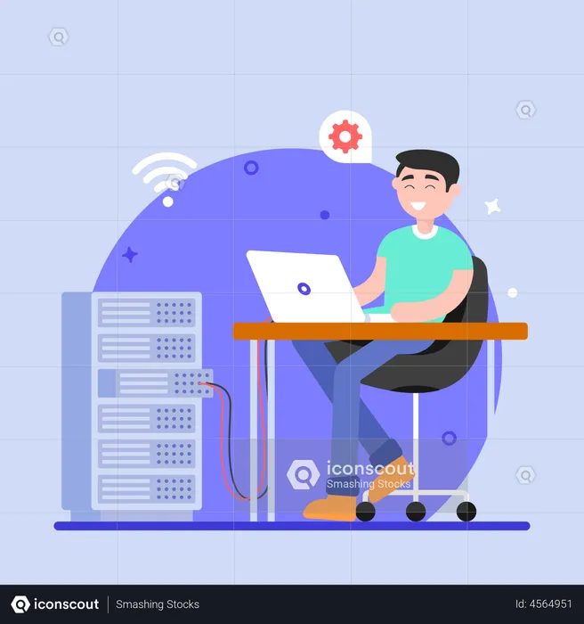 Web Server  Illustration