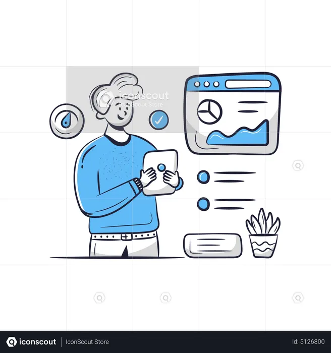 Best  Traffic Analysis Illustration download in PNG & Vector format