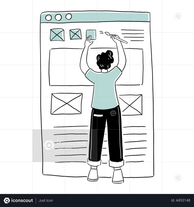 Web UI Design  Illustration