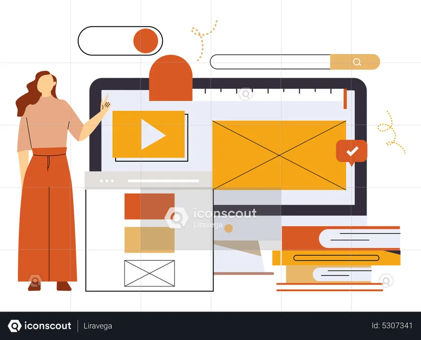 Web UI Design  Illustration