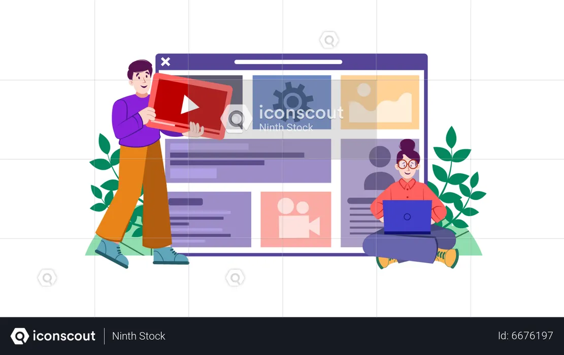 Web UI Design  Illustration