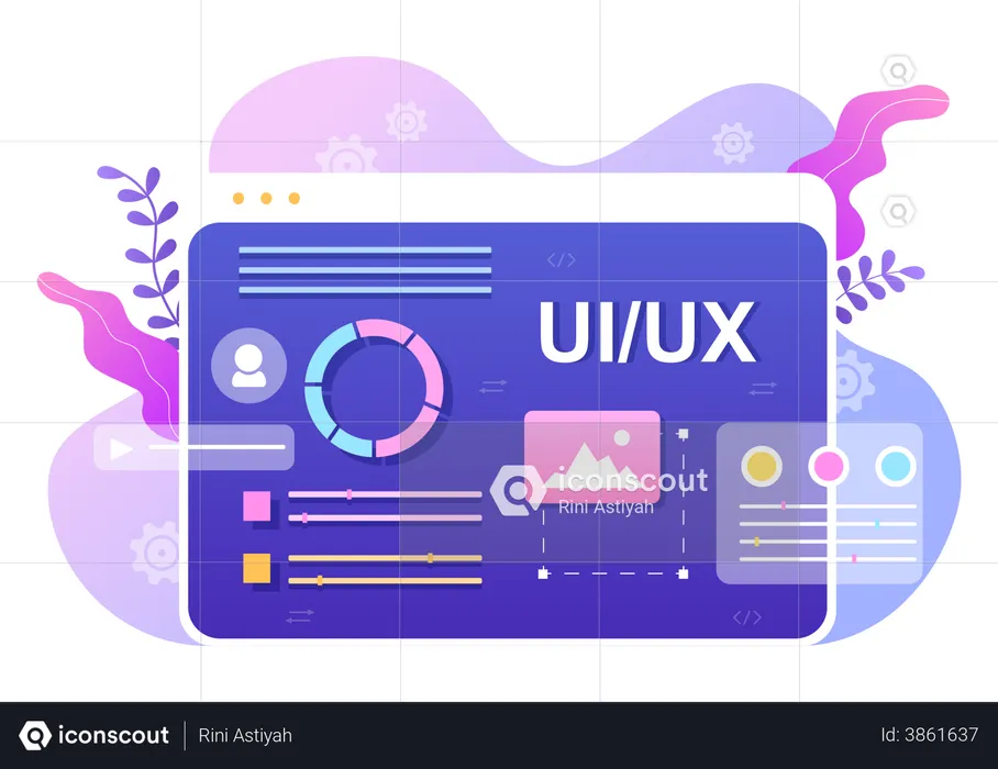 Web ui-ux design  Illustration