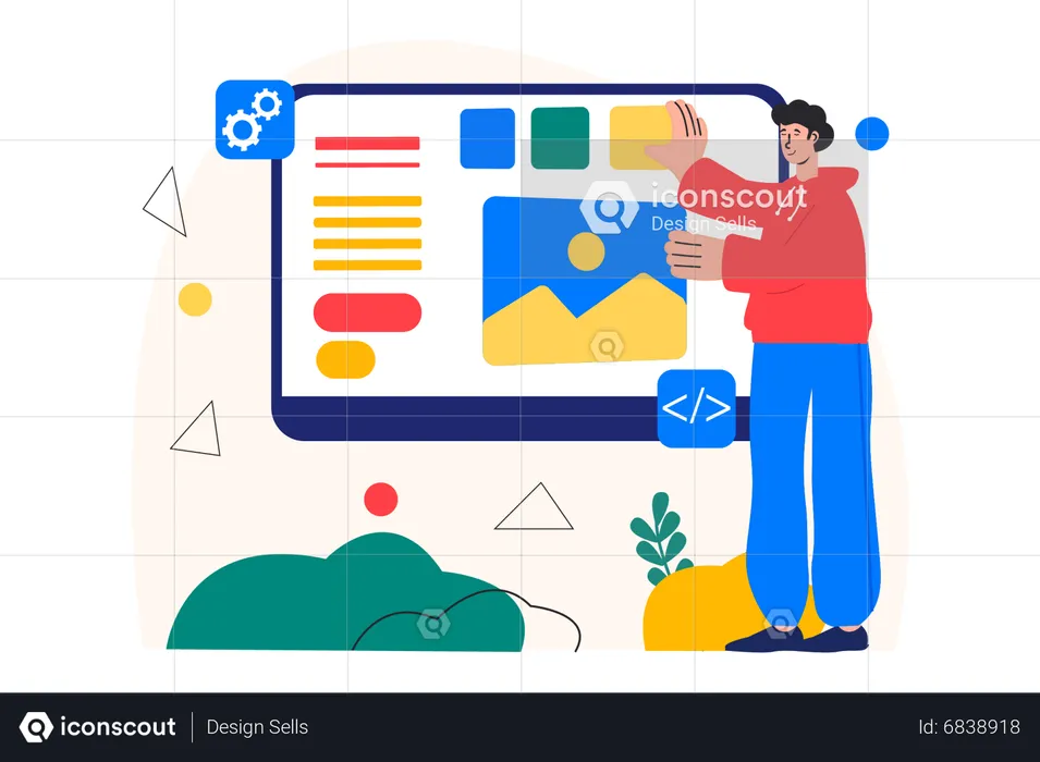 Concepteur UX WebUI  Illustration