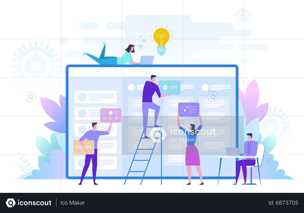 Web UI UX  Illustration