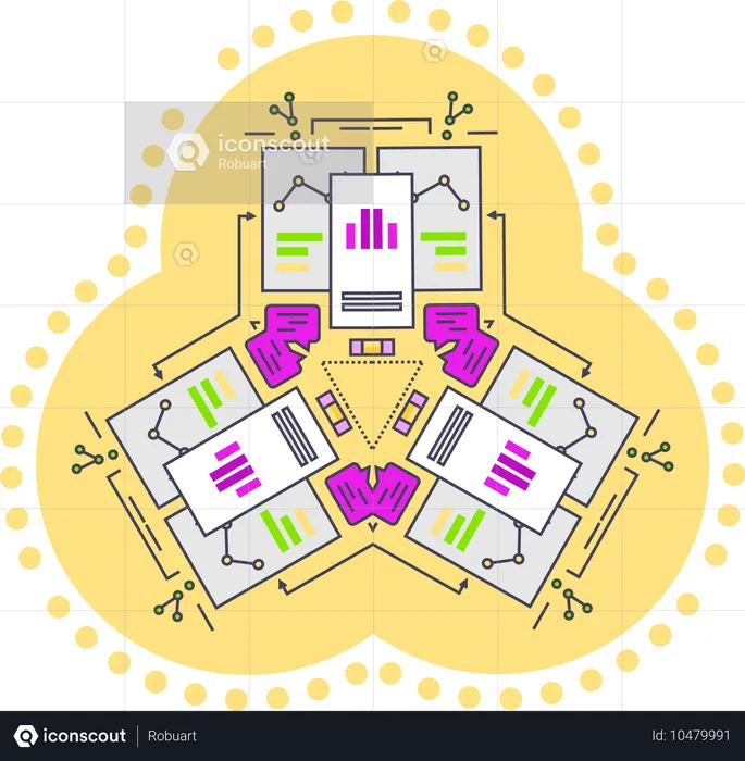 Netz Analyse  Illustration