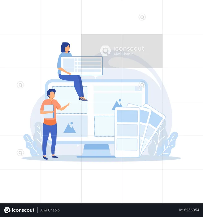 Webdesign  Illustration