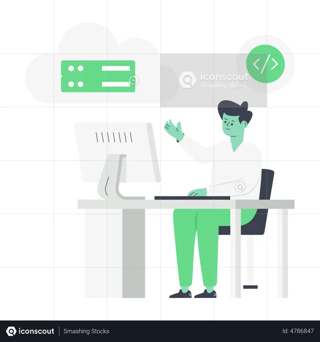 Web-Hosting  Illustration