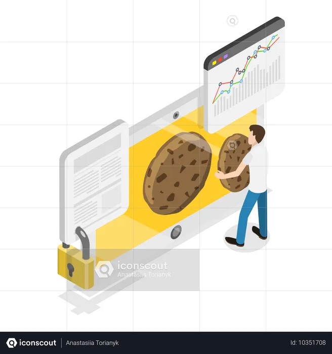 Webseiten-Cookie  Illustration