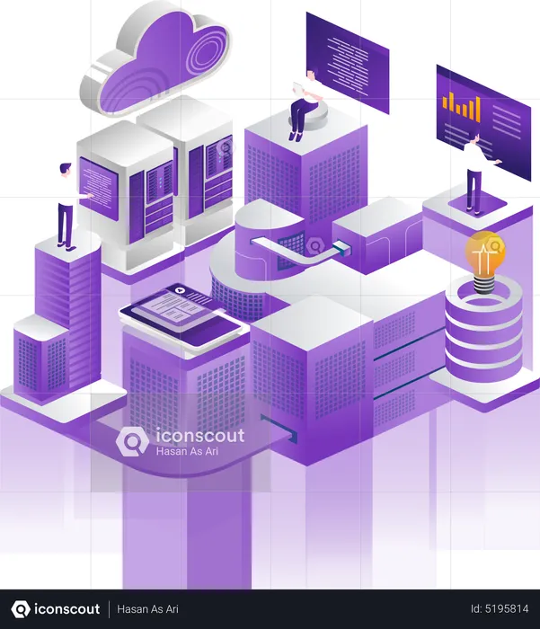 Webserver-Entwickler  Illustration