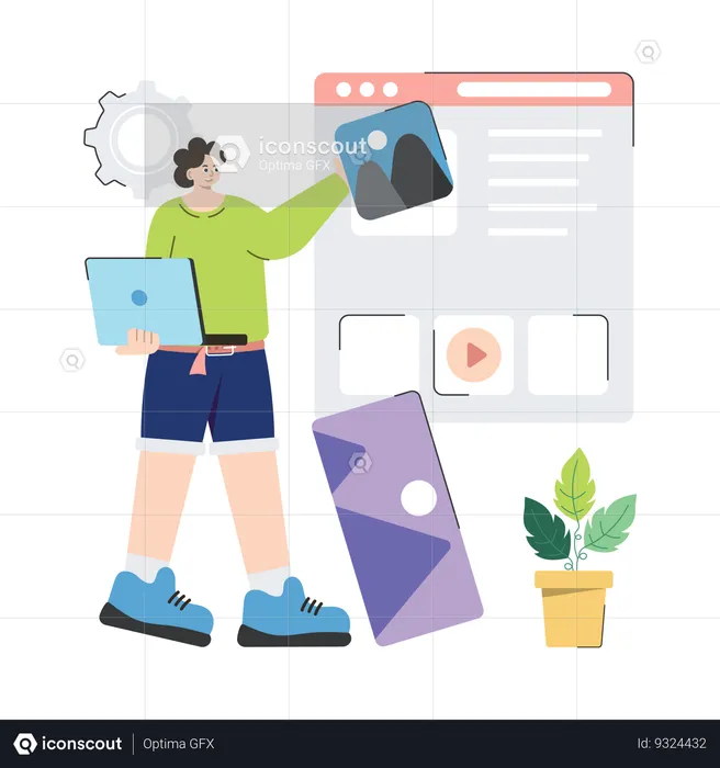 Website Creator  Illustration