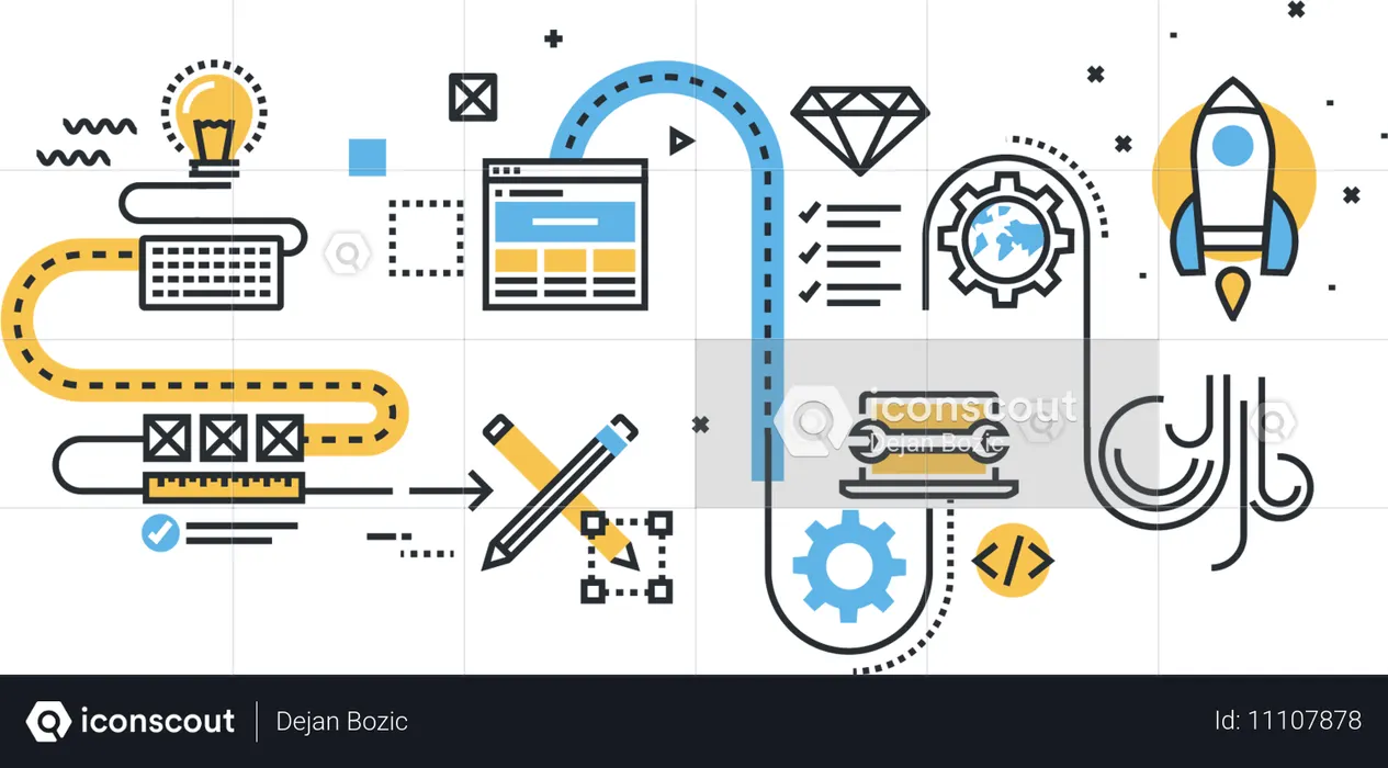 Website Design  Illustration