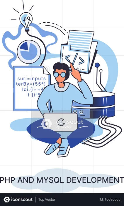 Website developer  Illustration