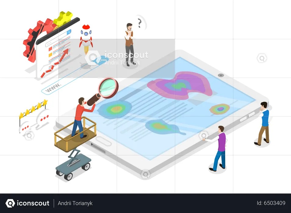 Website Heatmap  Illustration