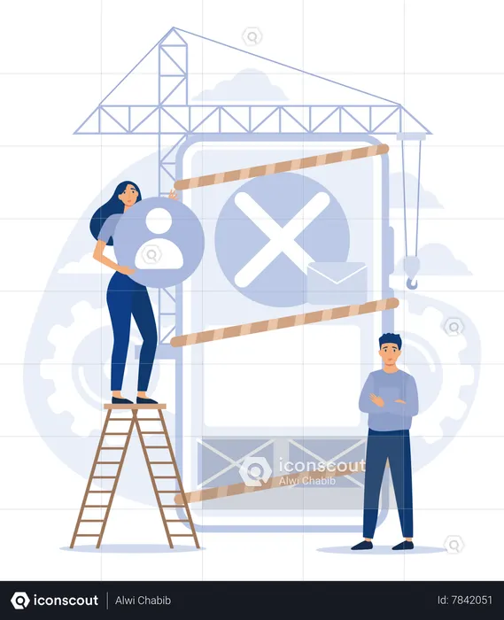 Website Maintenance, Coding And Programming, Under Maintenance, Technology, Software Development, Flat Vector Modern Illustration  Illustration
