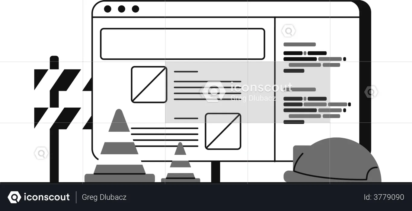 Website Maintenance  Illustration