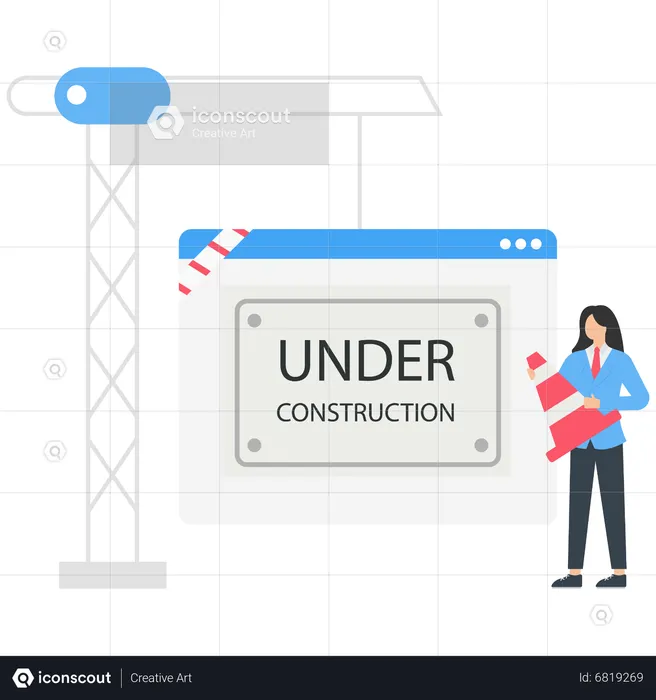 Website maintenance process  Illustration