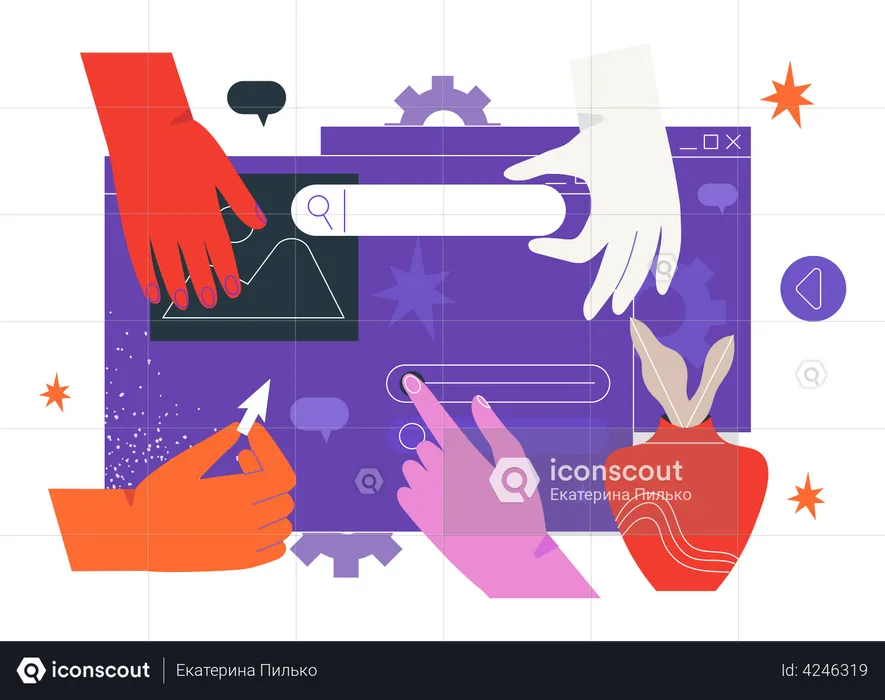 Website UI  Illustration