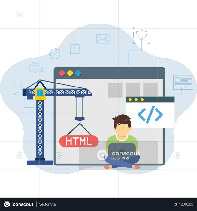 Website under construction  Illustration