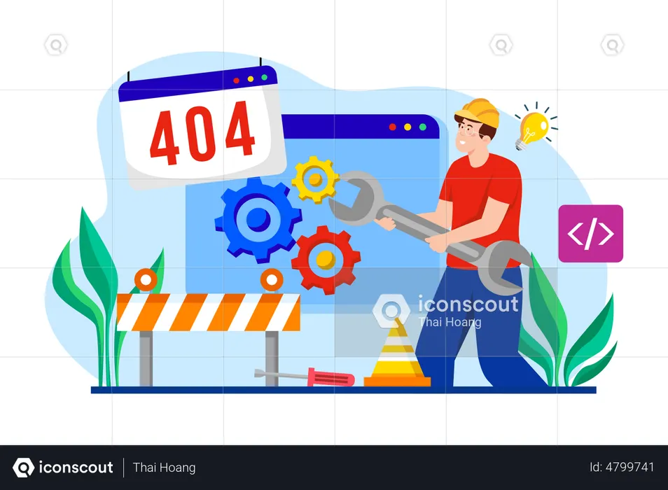 Website under maintenance  Illustration