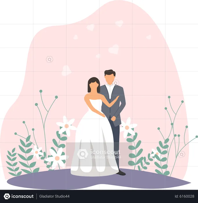 Wedding Couple  Illustration