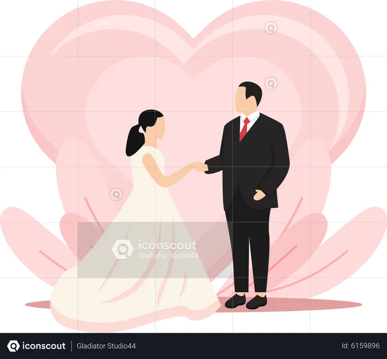 Wedding Couple  Illustration