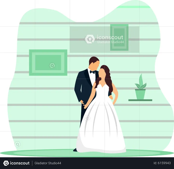 Wedding Couple  Illustration